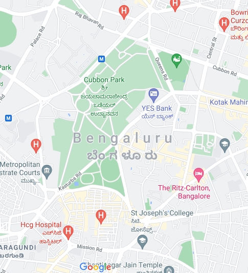 Map of Bangalore